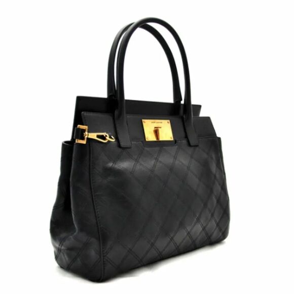 Marc Jacobs BUDDY Quilted Satchel Bag Black - Picture 3 of 12